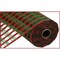 21" Poly Burlap Check Deco Mesh Ribbon: Red & Green (10 Yards)